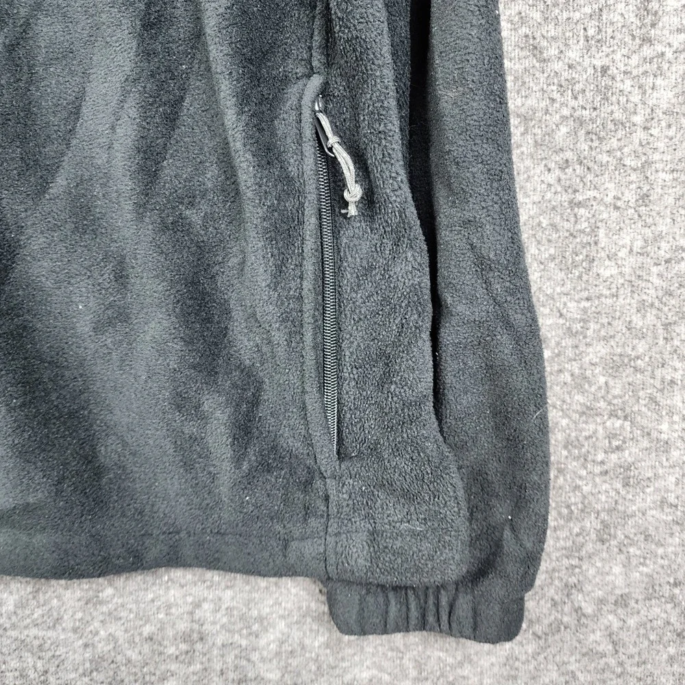 Columbia Fleece Jacket Mens XXL Black Steens Mountain Full Zip‎ WM3220